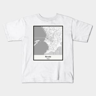 Map of Marseille - France Kids T-Shirt